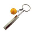 Cricket Bat & Ball Keychain - Metal Keychain - Bike Keychain - Car Keychain by Nationwide Traders. 