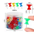Giant Push Pins 200-Pack Large Thumbtacks for Cork Board in Board with Plastic Case. 
