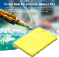 (3 Pcs) - Soldering Iron Bit Cleaning Sponge,  Solder Iron Tip Cleaning Foam, Tip Cleaner, Best Sponge Yellow Superior. 
