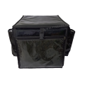 Heavy duty waterproof insulated food delivery bag with bottle pocket, fast food delivery bag / thermal insulated bag / pizza delivery bag, home delivery bag, restaurant bag, takeaway bag. 