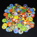BataBata 30pcs Ash Ketchum Tazos Pokemon Starter Pokemon Taps Collection Card Pikachu Trainer Round Pogs Cheetos Chipitaps 1st Edition. 