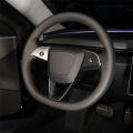 For Model 3 2024 Car Steering Wheel Cover Trim Sticker Interior Parts ABS Carbon Fiber. 