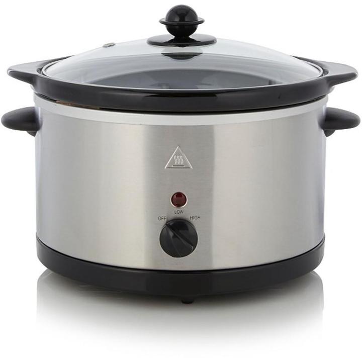 George Home Ceramic Slow Cooker 3 Liters Electric Instant Pot Meat Rice Vegetable Maker (Product of UK)