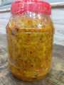 Spicy Mango Crushed Pickle in Oil Aam Achar Chips Tail - 1 Kg - 100% Original Shikarpuri Achar - Home Made Shikarpuri Pickles and Chatnis. 