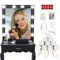 LED Bulb Mirror Lights Vanity Mirror Lamp Kit Lens Headlight Bulbs Kit (10 Bulbs) for Makeup Dressing Table Lighting Strip. 