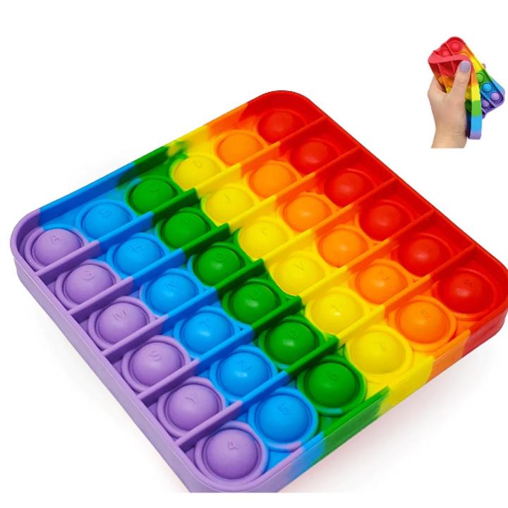 Kiev pop it Fidget Toys | Simple dimple pop its | Squishy Toy pop it Game | popit Game Rainbow | Mini Pop it | Stress Relief Toys, Sensory Toys for Kids Design Circle and Square