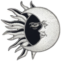 Yin Yang Sun and Moon Embroidered Iron On Patch Sew On Badge For Bags Caps T Shirts Jeans Applique. 