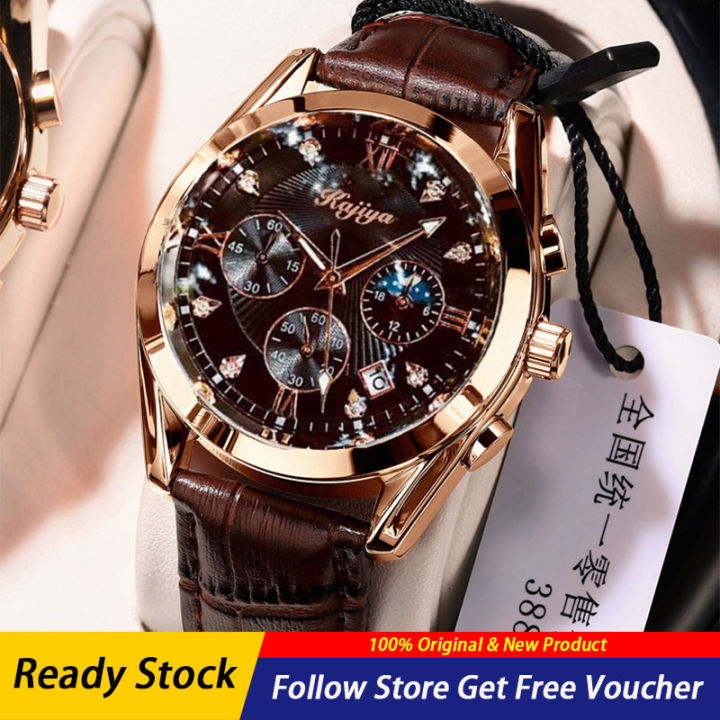 LIGE%20New%20Men's%20Watches%20Luxury%20Brand%20Original%20Wrist%20Watch%20Korean%20Fashion%20Waterproof%20Calendar%20Luminous%20Leather%20Strap%20Quartz%20Watch%20Men's%20Watch%20Gifts%20-%20Image%202