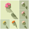 Diy Rose Bouquet Vibrant Faux Rose Crochet Long Stem for Wedding Centerpieces Gifts Southeast Asian Buyers' Favorite Rose Flower Centerpiece. 