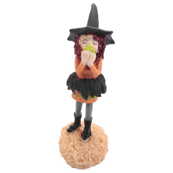 Halloween Witches Figurine Charming Witch Decor Dolls Home Decor-D
