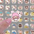 ❉ Happy Family Portrait - Sanrio Character Stickers ❉ 40Pcs/Set Hello Kitty My Melody Kuromi Little Twin Stars DIY Decals Stickers for Album Diary Laptop Scrapbooks Skateboard. 