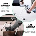 Imported Mini Exercise Bike Mini Exercise Cycle Compact Under Desk Mini Pedal Bike Pedal Cycle Exerciser for Arms and Legs, Portable Foot Cycle, Adjustable Tension Knob Manual Excercise Machine for Foots Manual Excercise Mini Home Exercise Bike. 