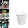 Topsky Balcony Garden Hanging Flower Pot, Iron Metal Flowerpot Garden Decoration Supplies Accessories, Vase Bucket flower pots Plant Planter Baskets Fence. 