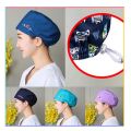 Embroidery surgical cap men and women operating room cap doctor nurse cap oral dentistry beauty work cap elastic round cap. 