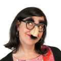 Fancy Cosplay Disguise Moustache Glasses Halloween Party Dress Big Nose. 