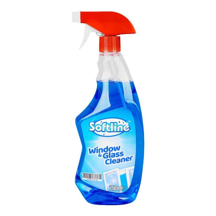Softline Window & Glass Cleaner Spray 750ml – Streak Free Shine, Fast Cleaning Solution for Home & Office