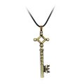 Attack On Titan Eren Key Necklace Metal Entering The Giant Logo Cosplay Jewelry Toy Costumer Ornaments. 
