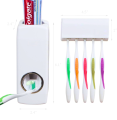 Toothpaste Dispenser with Toothbrush Holder | Automatic Toothpaste Dispenser and Toothbrush Holder | Hands Free Toothpaste Dispenser Automatic Toothpaste Squeezer with 5 Toothbrush Holds & Toothbrush Sanitizer and Toothpaste Dispenser. 