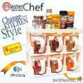 MasterChef Decora 6 Jars Spice Rack Set. 