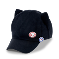 Anime EVA Shikinami Asuka Rangure Asuka Risoli Cat Ear Polar Fleece Hat Cosplay Cap and Badge Cute Cosplay Accessories. 