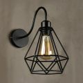 Metal Cage Frame Classic Retro Decorative Lights - Wall Night Lamp | Wall Lamps for Home | Wall Lights Indoor Living Room Led Wall Lights For Living Room Wall Lights Bedroom (Bulb Not Included). 