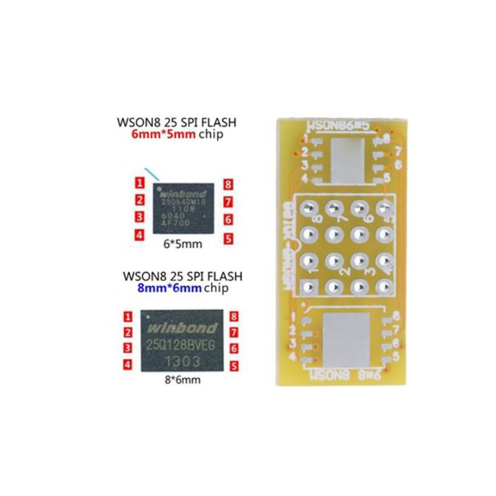 CRE 2 WSON8 To DIP8 Programmer Adapter Board QFN8/DFN8 To DIP8 & WSON8