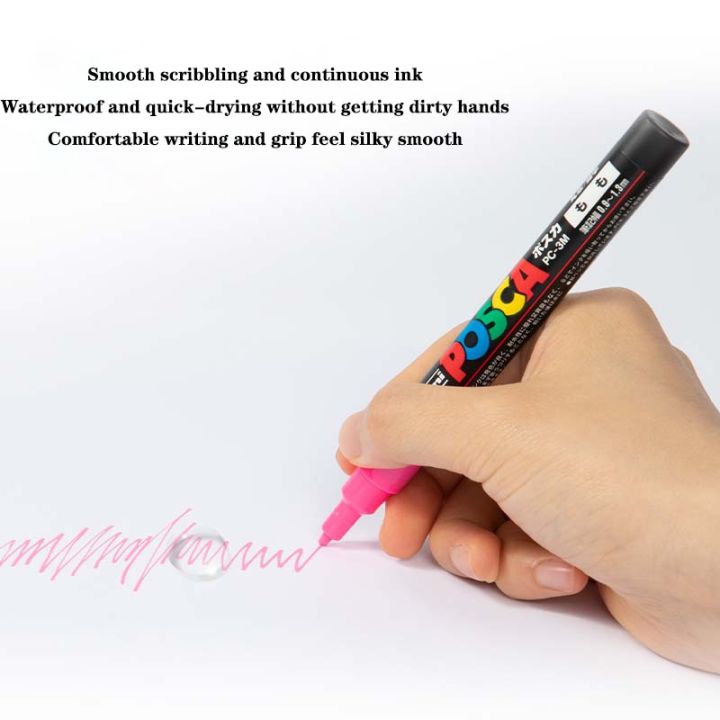1pcs%20UNI%20POSCA%20Marker%20Pen%20PC-1M%20POP%20Poster%20Paint%20Pen/Graffiti%20Advertising%200.7mm%20Art%20Supplies%20Stationery%20Multicolor%20Optional%20-%20Image%203
