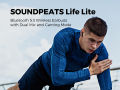 SoundPEATS Life Lite True Wireless Earbuds – Black. 