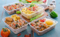 Pack of 20 - 750 ML. Microwave Disposable Food Storage Boxes - Clear Transparent Plastic. 