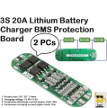 3S 20A Lithium Battery 18650 Charger BMS Protection Board. 