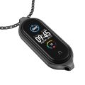 For Xiaomi Mi Band 5 / 6 MIJOBS Metal Pendant Stainless Steel Watch Necklace. 