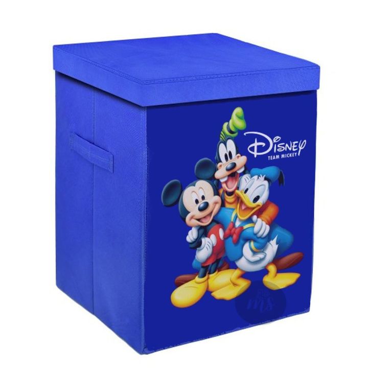 Diney%20Team%20Printed%20Foldable%20Storage%20Cubes%20Organizer%20Basket%20With%20Cover%20Bin%20Storage%20Boxes%20Storage%20Container%20with%20Handles%20for%20Travel%20Moving%20Toy%20Storage%20Box%20-%20Image%204
