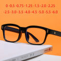 -0.5 -0.75 -1.0 To -6.0 Prescription Eyeglasses 1.56 Aspheric Lens Myopia Glasses For Unisex Literary Student Diopters Glasses. 