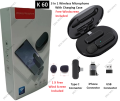 K60 Wireless Microphone - Plug & Play - 3 in 1 Connector For Android Type C - Apple_iPhone & USB Adapter - Noise Reduction Lavalier Microphone For Recording - Vlogs - Gaming - Live Streaming & Interviews – Portable Charging Case – Free Windshield Included. 