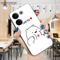 Hontinga for Tecno Camon 20 Pro Back Cover Cute Cartoon Anime Bears Case Soft Silicone TPU Phone Cover. 