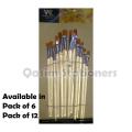 Transparent Stick Flat Art Brush Set Oil Painting Brush Blending Size Oil Acrylic Paint School DIY Craft Supply. 
