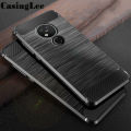 Casinglee For Nokia 6.2 Case Carbon fiber drawing Soft TPU Silicone Back Cover for Nokia 6.2 Phone case. 