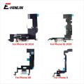 USB Charger Plug Charging Port Dock Connector Flex Cable For iPhone XR X XS Max SE 2020 2022 SE2 With Mic Microphone Flex Cable. 