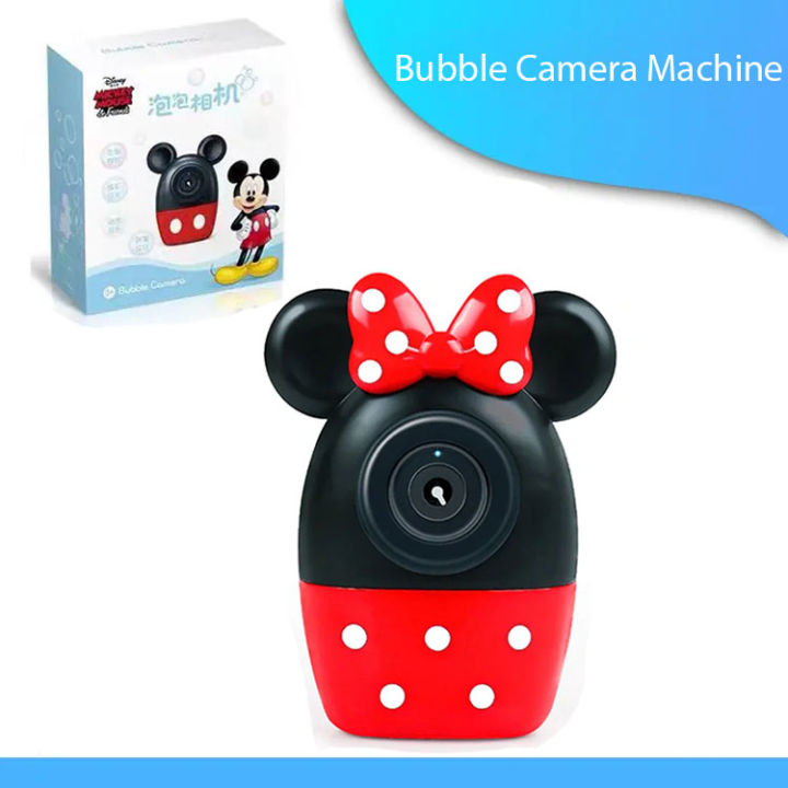 DISNEY Mickey Mouse Bubble Camera Machine/ Automatic Bubble Blowing Machine
