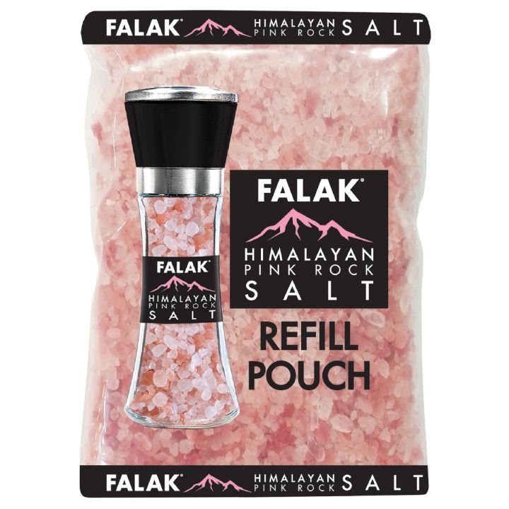Falak Himalayan Pink Salt Refill Pouch 400gm