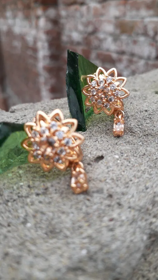 carat gold ear rings for girls and