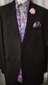 Men's Silk Scarf with same Pocket Square. 