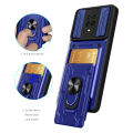 Lereach Case for Xiaomi Redmi Note 9S / Note 9 Pro Camera Armor Protection Phone Case TPU + PC Ring Light With Card Slot Stand and Phone Holder Shockproof Back Cover. 