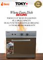 TOKYO Gas Built-in Oven 21by21 (M mercury) - Brand Warranty Full Gas (Backing +Grilling) 45 Liters Capacity Latest Model 2025. 