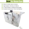 Bedside Storage Bag Pouch Bed Desk Bag Sofa TV Hanging Caddy Couch Storage Organizer Bed Holder Pockets 1pc Felt. 