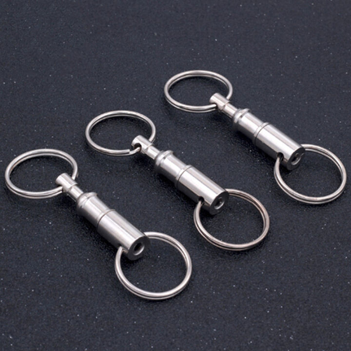 3Pcs detachable removable pull apart quick release key chain keychain ...