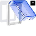 Universal Switch Box Cover, Waterproof Wall Socket Universal, Transparent Cover Plate Panel Light Switch Box Cover Protector, Plastic Wall Switch Waterproof Cover, Kids/Adults Protection. 
