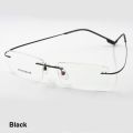 Reven Jate Flexible Titanium Alloy Rimless Eyeglasses Frame for Optical Prescription Glasses Eyewear for Women and Men. 
