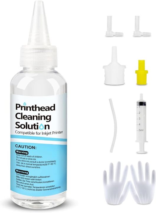 Printhead Cleaner Nozzle Cleaner for Epson Print Head, Print Head Cleaner Set, Print Head Cleaning Kit, Print Head Cleaning for HP Canon, Printer Nozzles Cleaning Kit, Cleaning Fluid for Print Heads