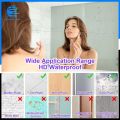 Self Adhesive Acrylic Mirror Square Shape, Flexible Plastic Mirror Sheets Wall Stickers, Frameless Small Wall Mirror, Non GLass Mirror, Wall mounted Sticky Mirror Gym Mirror. 